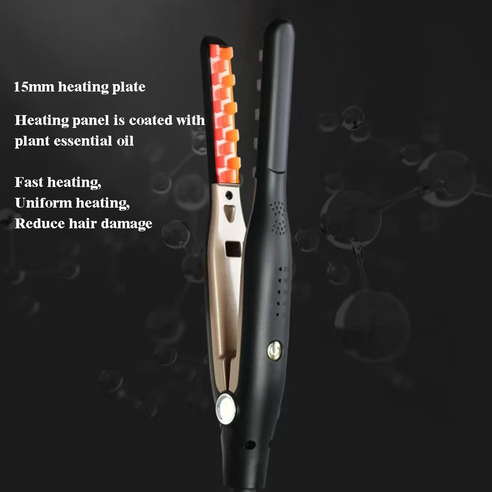 Professional Ceramic Hair Crimper Iron For Voluminous Waves_voghion.com