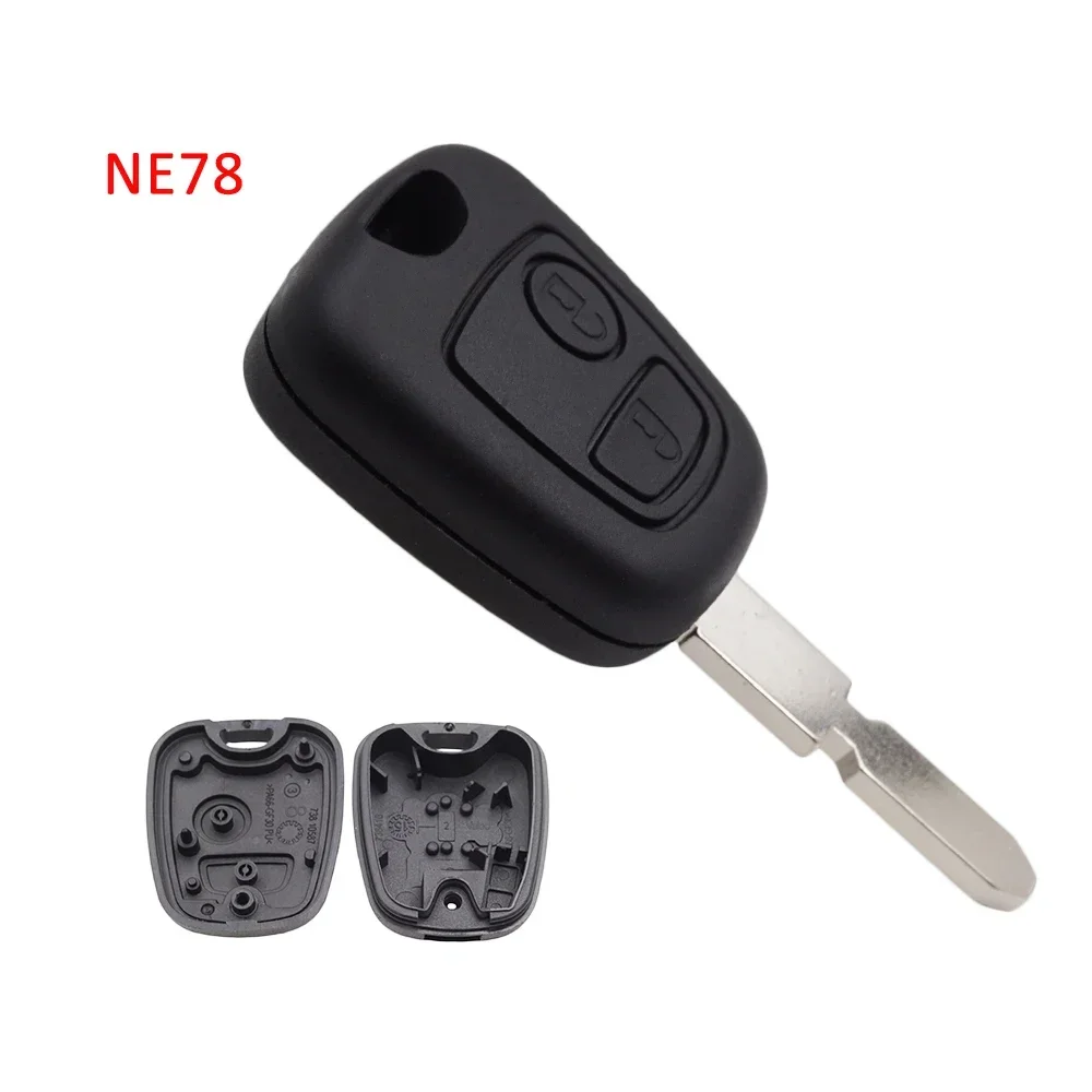 Xinyuexin 2Button Car Key Shell Case Fob for Peugeot 206 Partner Expert Boxer for Citroen C3 C2 HU83 VA2 SX9 NE73 NE78 Blade Key