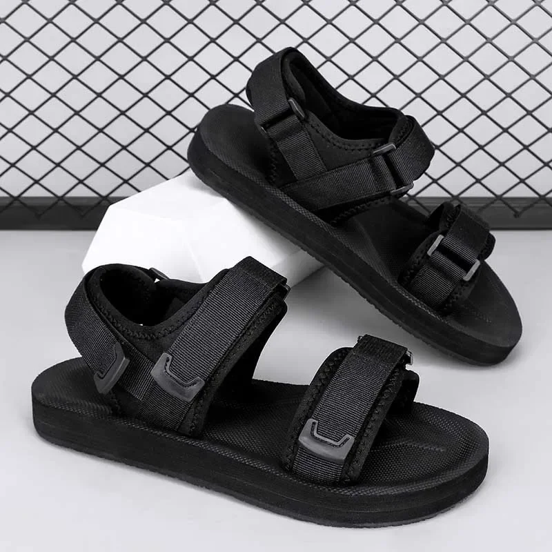 Men's Sandals Summer 45-50 Size Adjustable Lightweight Outer Wear Beach Shoes