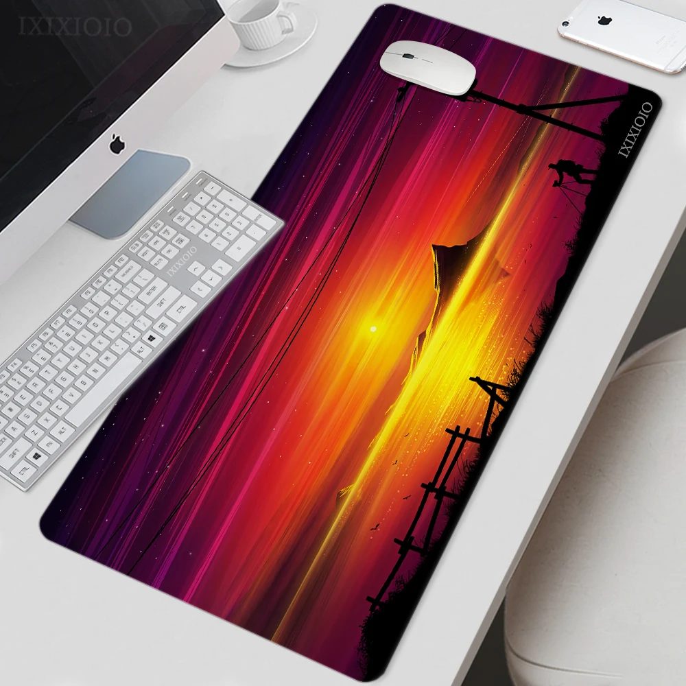 

Sunset Tree Scenery Mouse Pad Gaming XL New Custom Home Mousepad XXL Non-Slip Carpet Soft PC Mouse Mats Desktop Mouse Pad