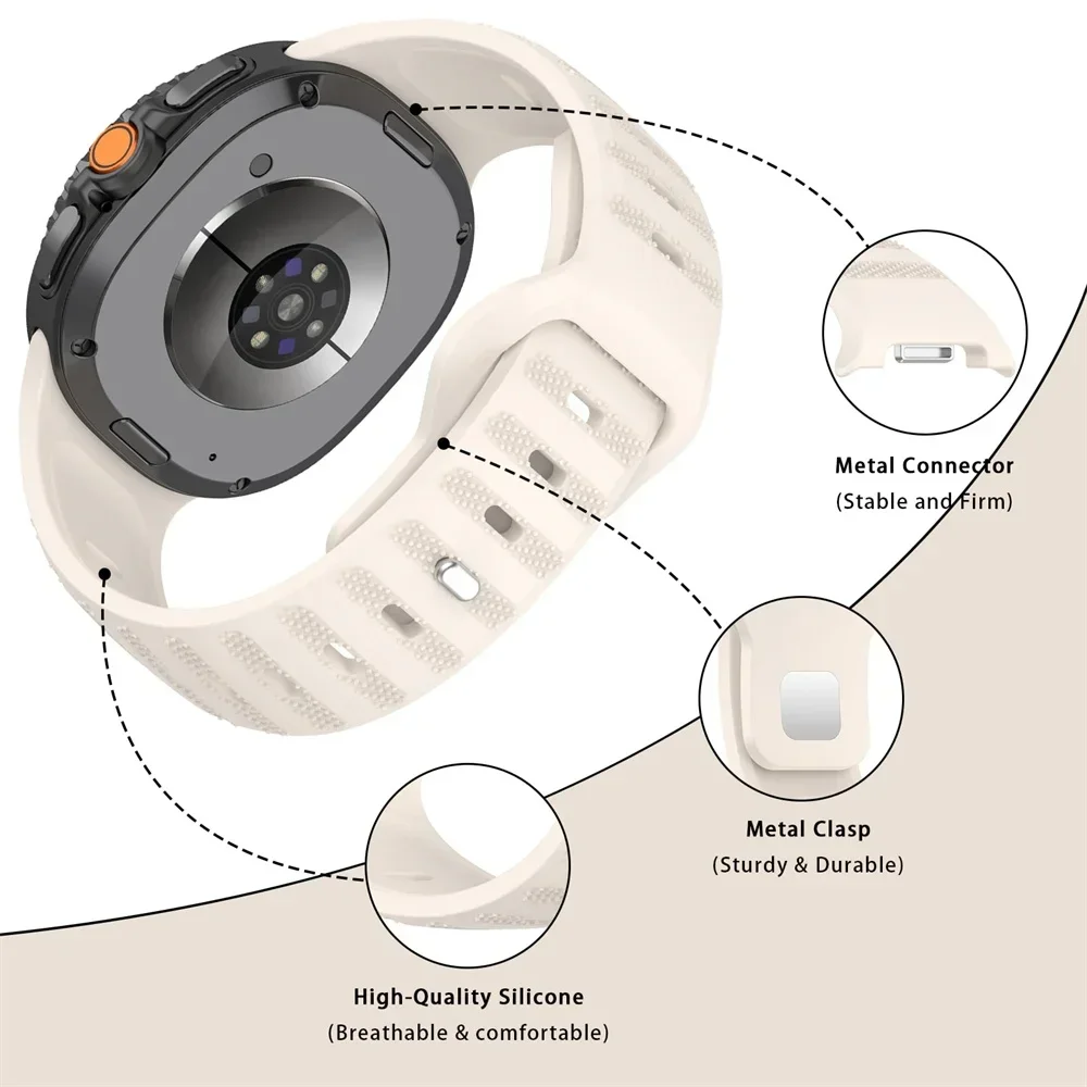 Breathable Silicone Watch Band Bracelet Accessory