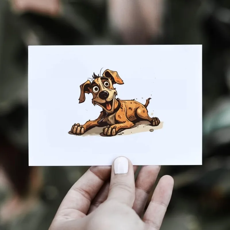 1pc Comic Dog Clear Stamps for DIY Scrapbooking Interesting Dog Silicone Stamp Seals Cartoon Transparent Stamps 6.3&times;4.33inch clear stamps,clear rubber stamps