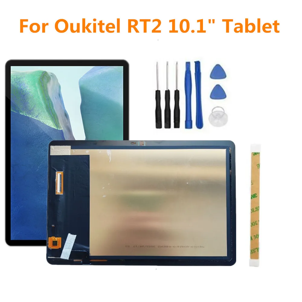 Original para Oukitel Rt2 10.1 Tablet Painel Lcd Combo Display Fhd Mais Montagem da Tela de Toque Peças Reparo Vidro Novo