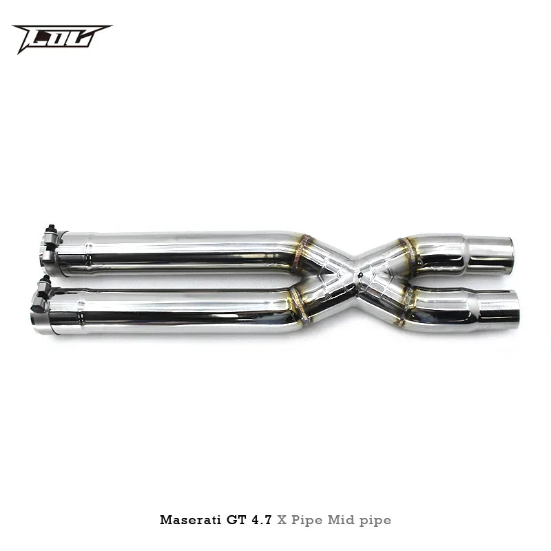 X mid for Maserati Gran Turismo/GT 4.7 2008- stainless steel pipe car exhaust system either of two