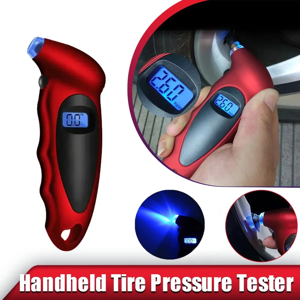 Car Mini Digital Tire Pressure Gauge Motorcycle Bike Tire Diagnostic Tool LCD Display Pressure Tool PSI Kpa tire pressure gauge