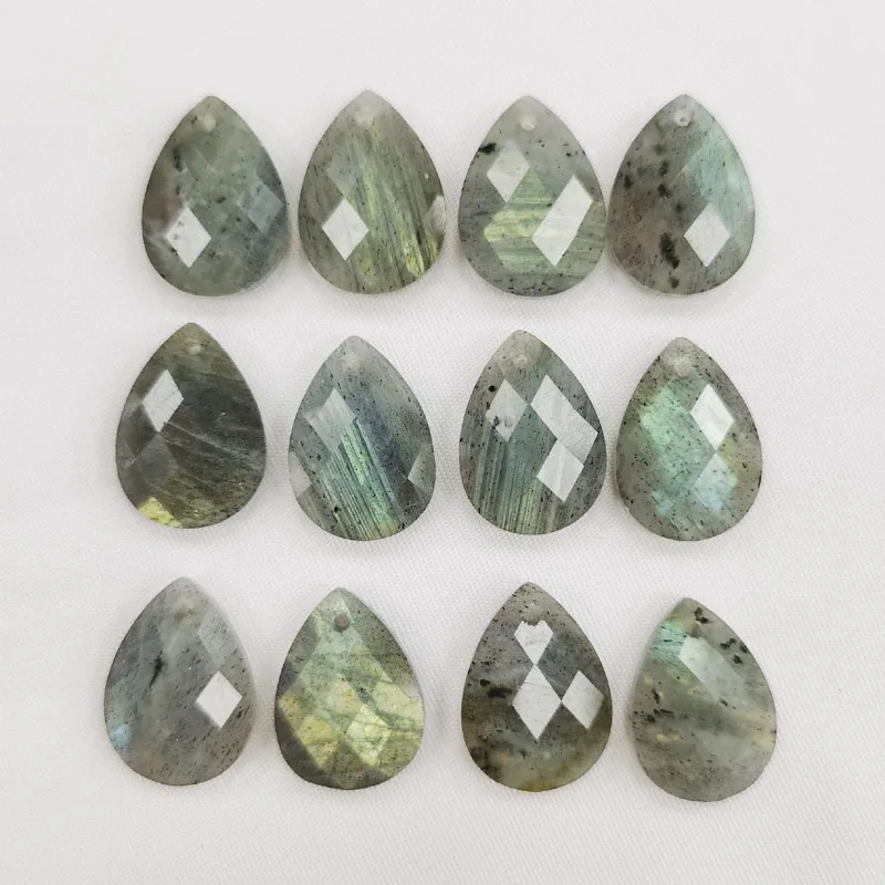 

Fashion 13x18mm natural Shimmer stone charm water drop Pendants For jewelry making Wholesale 12pcs/Lot Free shipping