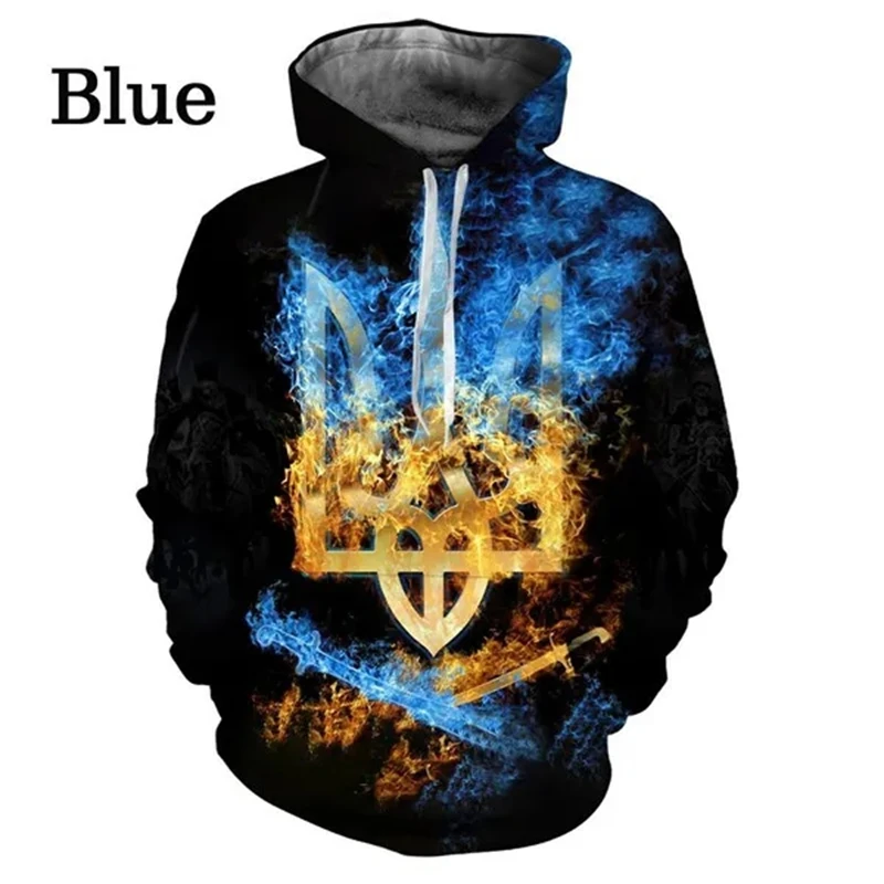 thumbnail image 1 of Sudaderas con capucha con estampado 3D de Ucrania para hombre, con temática patriótica ucraniana, con estampado 3D, para hombre, 1 of 4