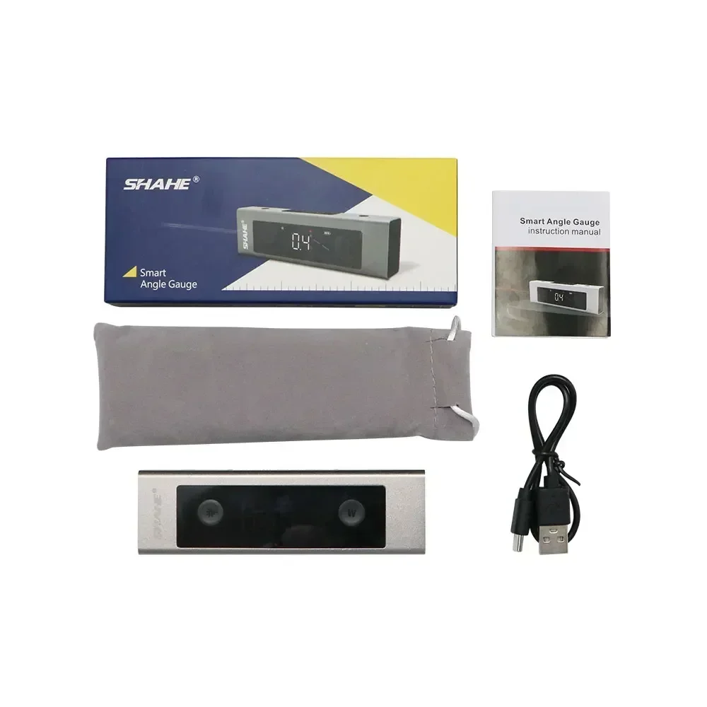 SHAHE 2 In 1 Laser Level Digital Inclinometer Laser Protractor Angle Ruler Type-C Rechargeable Laser Measurement Tool 6