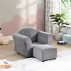 Cute Small Sofa Chair, Kids Upholstered Couch & Ottoman Set - Ergonomic Toddler Chair for Durable Comfort 6