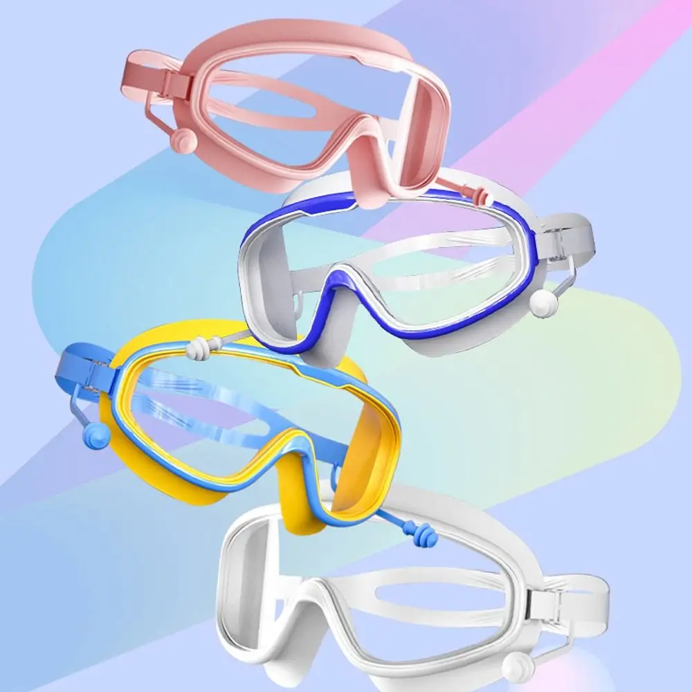 

Big Frame Swimming Goggles Snap Design Swimming Eyewear Diving Eyewear For Kid's Boys Girls Swimming