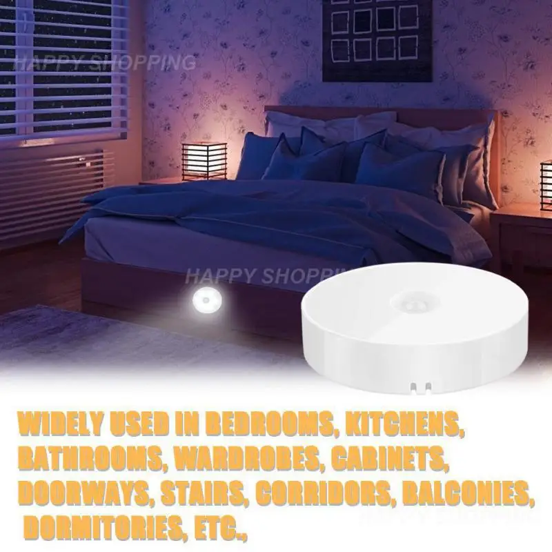 

Motion Sensor Night Light Intelligent Body Light Sensor USB Charging Night Lamp Bedroom Use For Kitchen Bathroom Closet