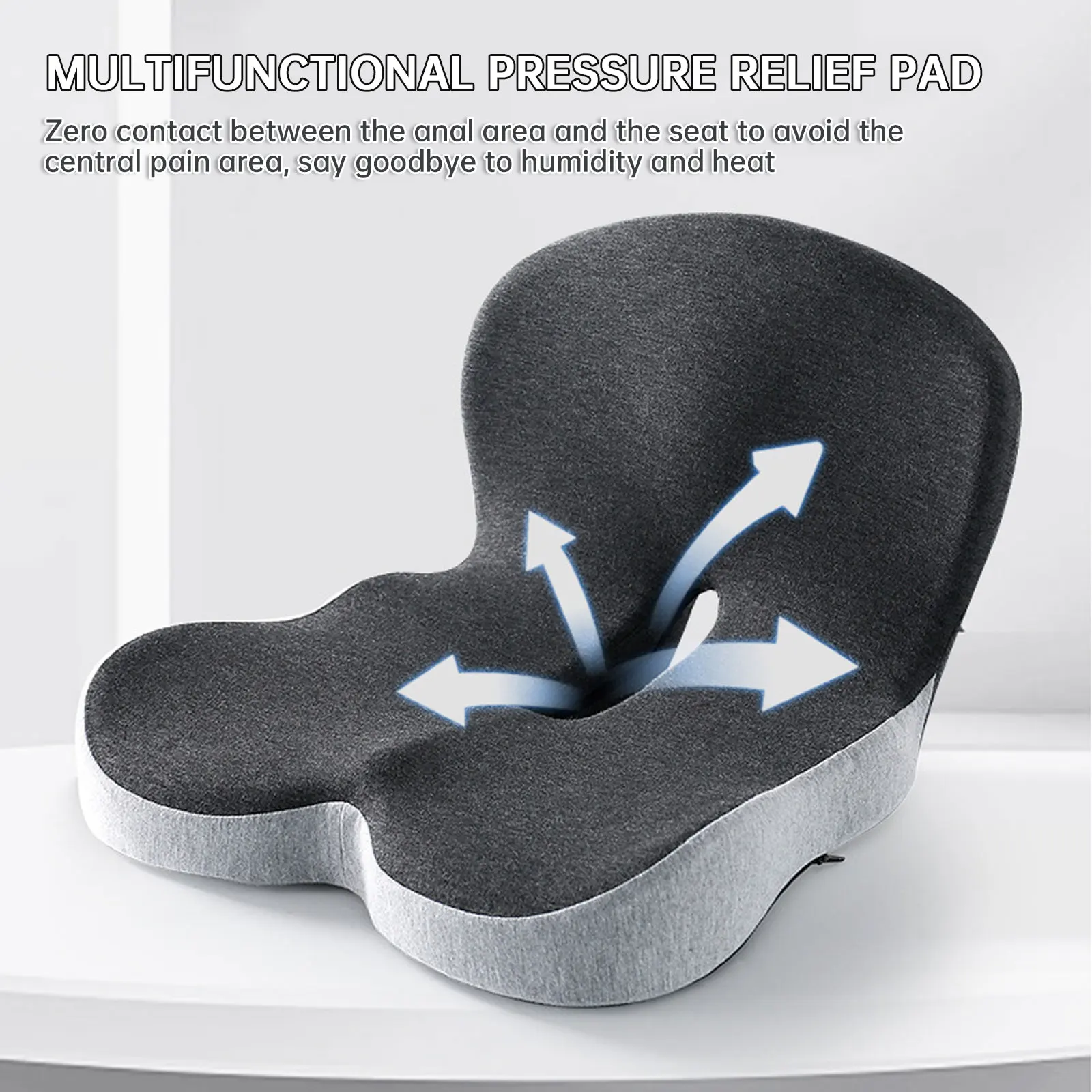 

Memory foam one-piece seat cushion, backrest, cushion, student office chair, chair cushion, car waist and butt cushion