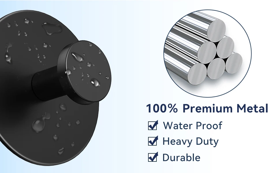 Extra Sticky Stainless Steel Towel Hooks Image 2