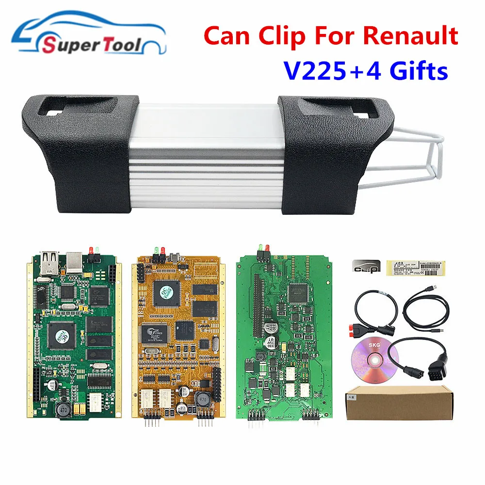 Can Clip V212/V209For Renault CYPERSS AN2131QC AN2136SC Full Chip OBD2  Diagnostic Tool For Renault Can Clip V202 Till Cars 2019