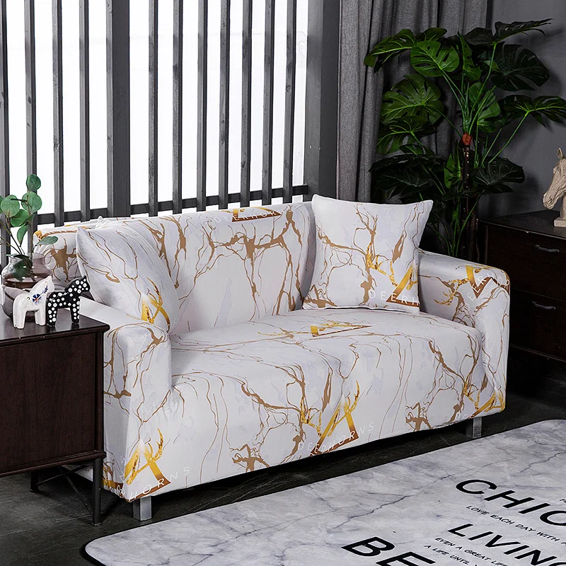 1/2/3/4 Seat Spandex Elastic Sofa Cover For Living Room Geometric Non-slip Stretch Slipcover Armchair Sectional Couch | Дом и сад