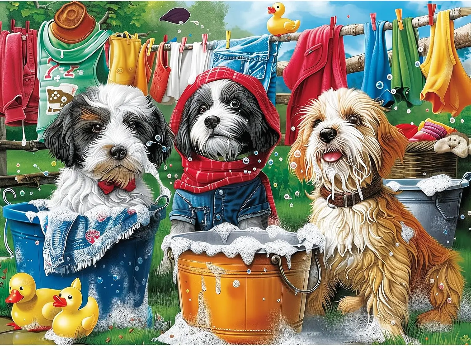 Jigsaw puzzles 300/500/1000 pieces cute dogs