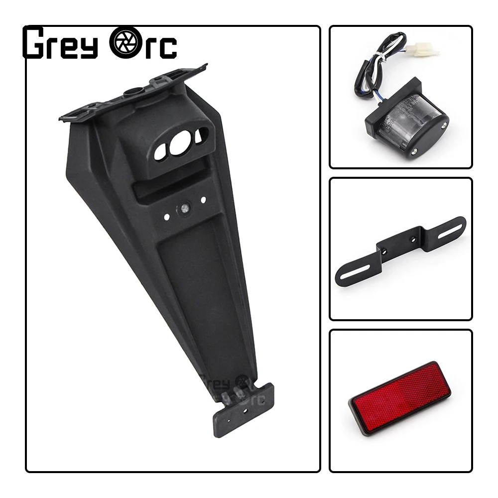 

Motorcycle Rear Fender Mudguard With Splash License Plate Frame Bracket For Kawasaki ZX636 ZX-6R zx6r Zx 6r 2007 2008 Accessorie