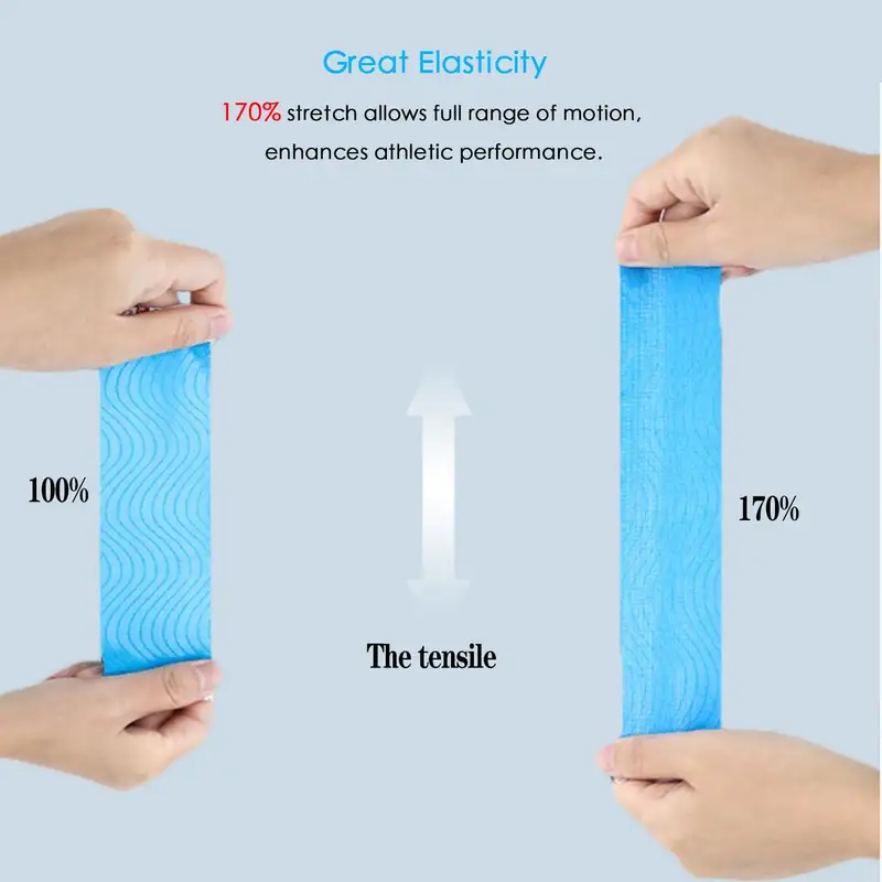 80pcs Sports Tape Cotton Elastic Precut kinesiology Tape for Support Athletic Tape for Muscle Strain Relief Adhesive Sport Strap - Image 4