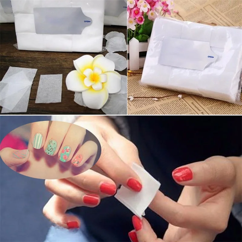 

900Pcs/Bag Nail Art Removal Wipes Lint Paper Pad Gel Polish Cleaner Manicure Nail Remover Cotton Wipes Manicure Cotton