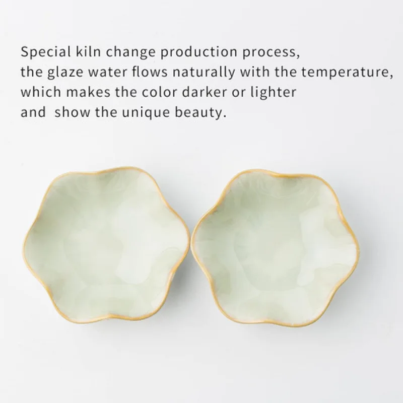 Jewelry Storage Trays Shell Plate Storage Trays Flower Shape Ceramic Dishes Ring Earings Plate Home Decorative Tray Jewelry Tray