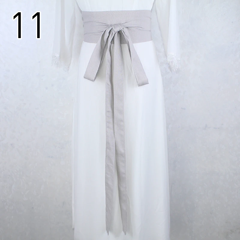 Chinesischer traditioneller Hanfu-Gürtel, antiker Stil, Yukata-Kleid, Kimono, Obi-Gürtel, Baumwolle, Leinen, Korsett, elegante Hanfu-Schärpe, Krawattenriemen – Detail 16