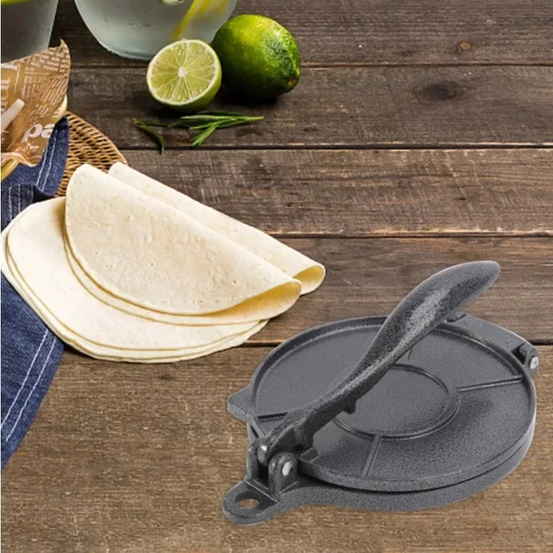 Dough Press Tool Manual Corn Tortillas Pressing Tools Quick Easy Dumpling Skin Presser Aluminium Alloy Tortilla Cake Press Molds