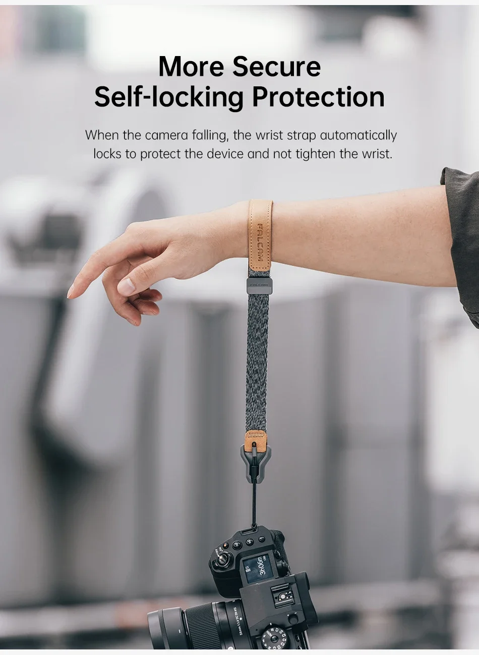 FALCAM Maglink Magnetic Wrist Strap - Quick Release Buckle, Secure Grip for DSLR