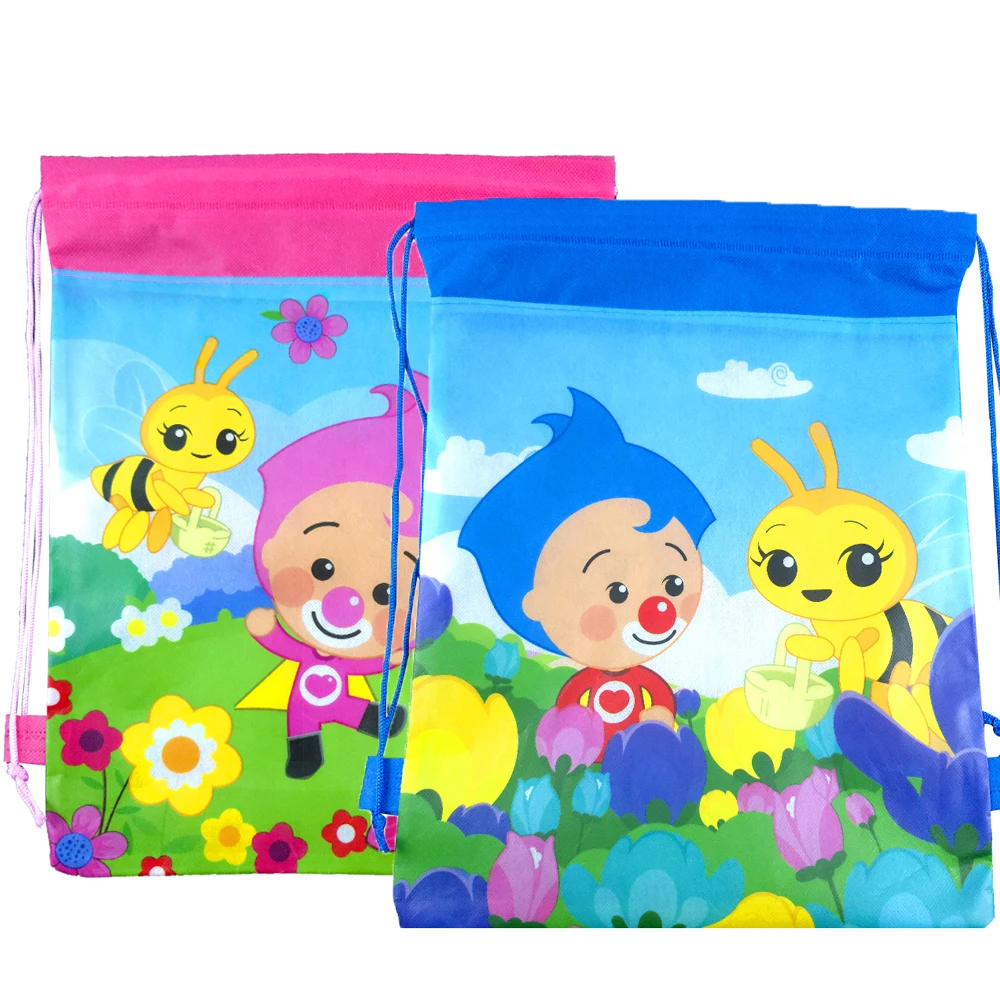 Circus Clown Theme Decorate Mochila Backpack Birthday Party Non-woven Fabrics Drawstring Gifts Loot Bag 10pcs/lot