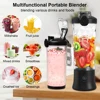 Mini Juice Blender Portable Juicer Rechargeable Smoothie Milkshake Maker Electric Juicer Portable Mixer For Fruit Orange 2