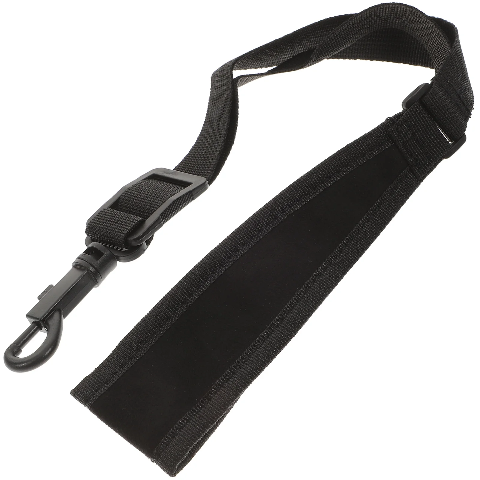 

Adjustable Sax Saxophone Nylon Neck Strap Harness Belt with Spring Hook (Black)