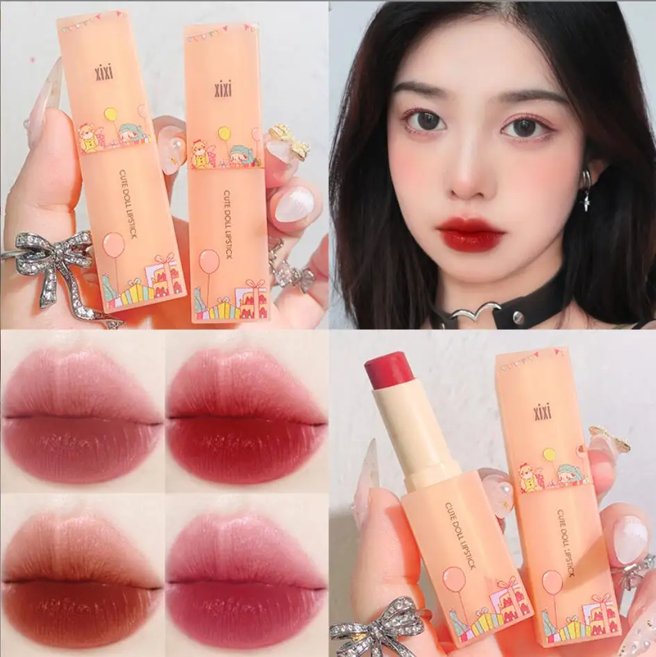 

Honey Princess Velvet Lipstick Matte Long Lasting Rich Color Sexy Red Lip Makeup Moisturizing Korean Style Lip Cosmetics T2157