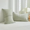 Pillowcase Envelope Style Plaid Couples Plain Ins 48x74cm 100% Pure Cotton Home Textile Household Bedroom Throw Pillow Case 3