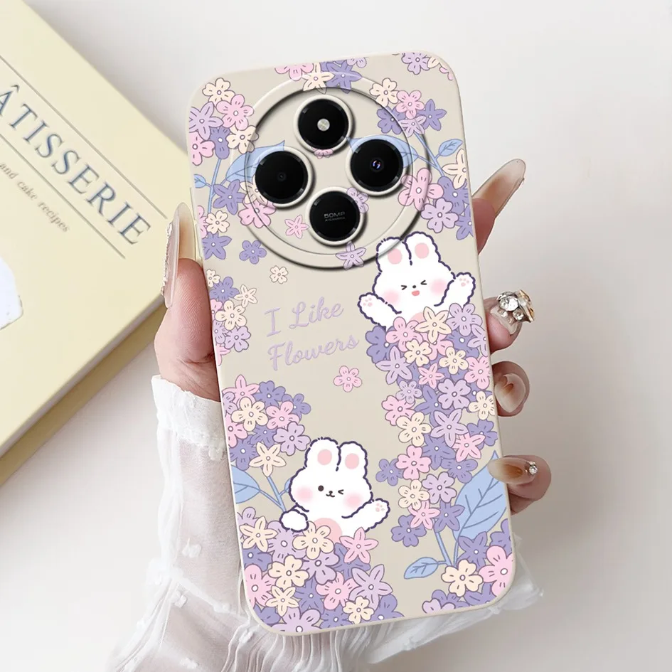 Lovely Rabbit Cartoon Matte Silicone Soft Case Cover