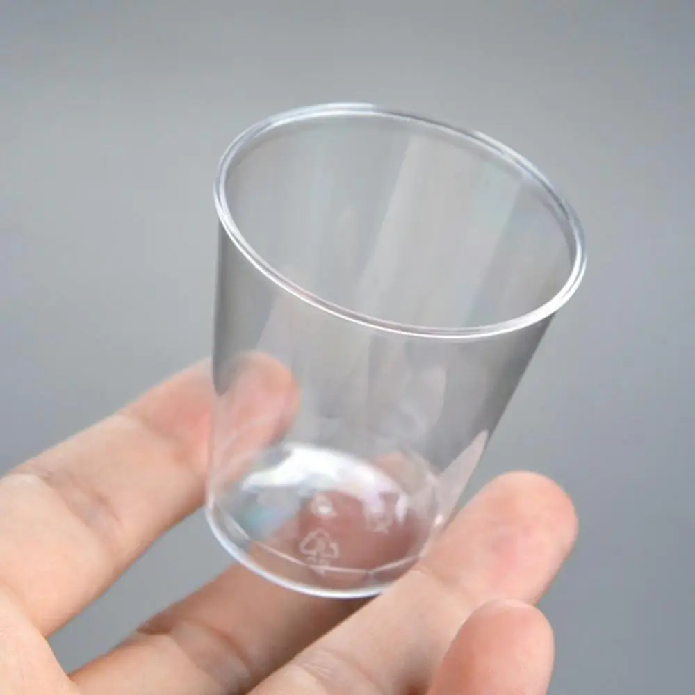 Eco-friendly Clear Plastic Disposable Party Shot Glasses Jelly Cups Tumblers Birthday Kitchen Accessories Supplies 20pcs 30ml birthday party supplies plastic cups dessert cups plastic dessert cups plastic shot glasses
