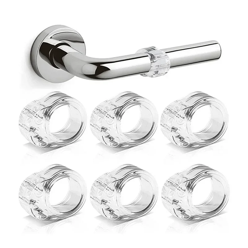 Silicone Door Stopper Wall Protector Door Handle Transparent Bumper Anti Crash Cover Pads Doorknob Protected Shockproof O Rings silicone door stopper door stopper bumpers door stopper