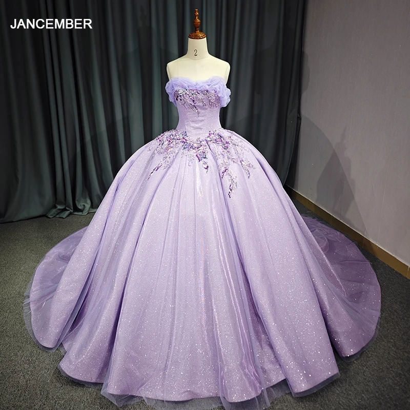 

Jancдекабря, популярный дизайн, первоклассные платья Quinceanera 2024, кружевные платья без рукавов и бретелек, 15 лет DY6753