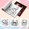 A Bold and Simple Decompression Creative Skeleton Pattern Coloring Book Featuring Rose Skeletons and Birds 2