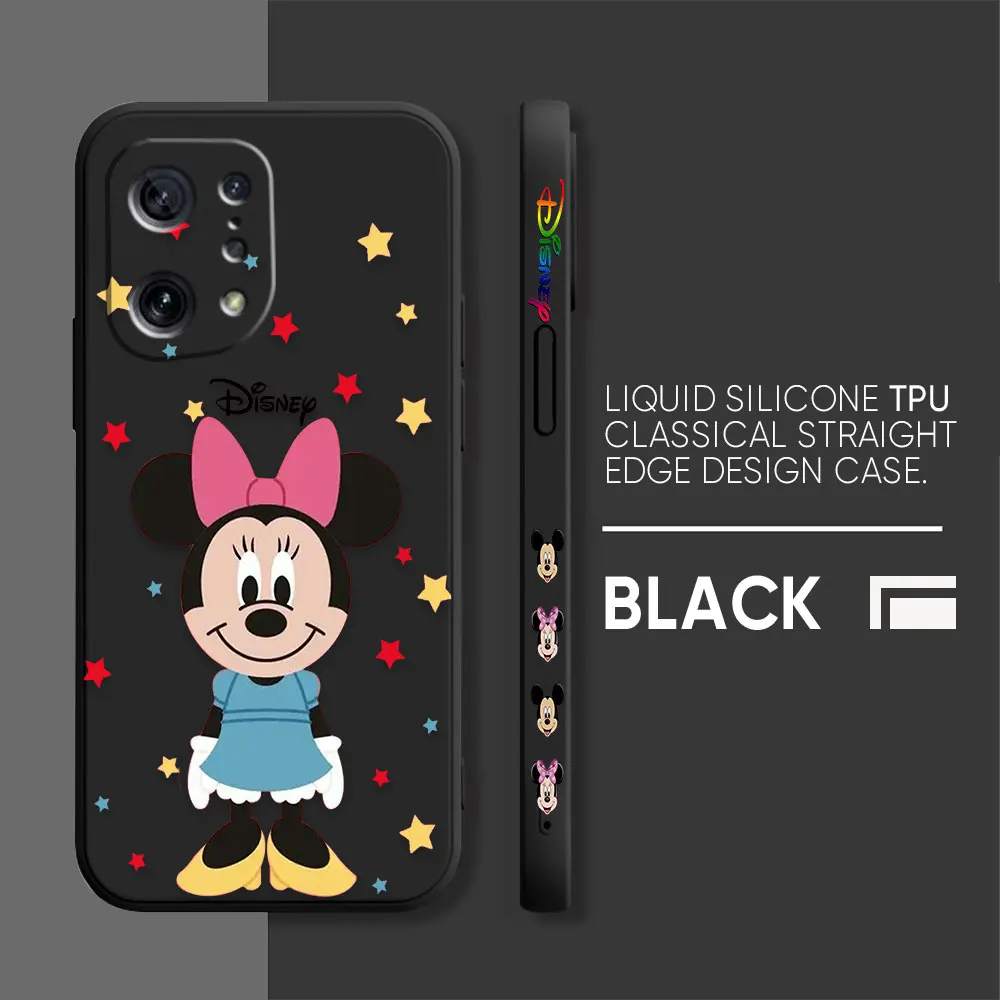 thumbnail image 1 of Case For OPPO FIND X6 X3 REALME X7 X50 RENO 2 4Z 4 6 Lite 5Z 5F 4G 5G PRO Liquid Silicone Case Mickey Minnie Mouse Cartoon, 1 of 5