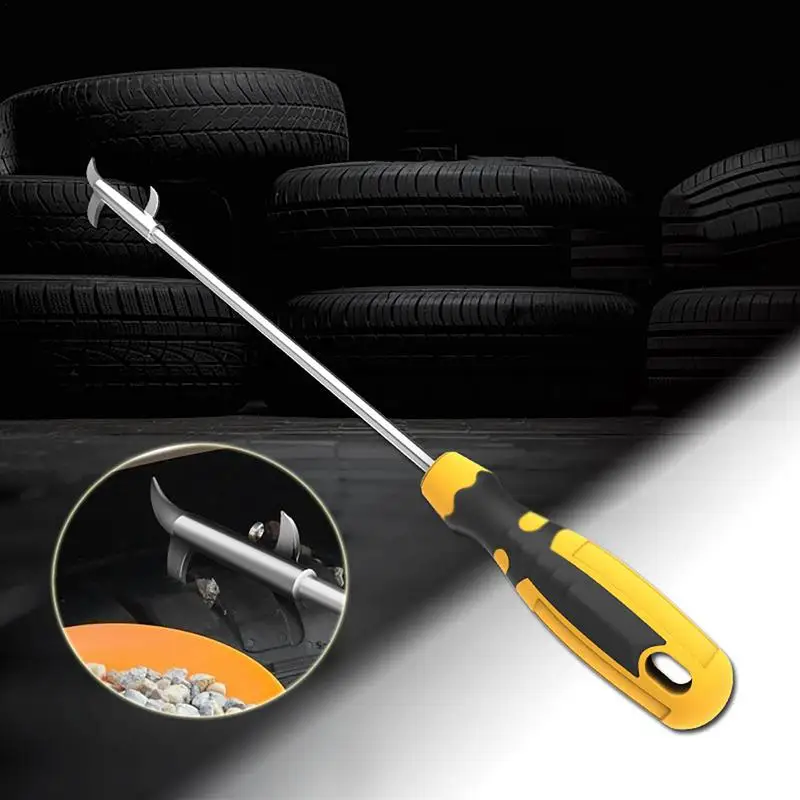 Car Tire Cleaning Hook Wheel Groove Broken Remover Durable Stone Hook Cleaning Tire Pick Stones Tool Auto Tyre Protector