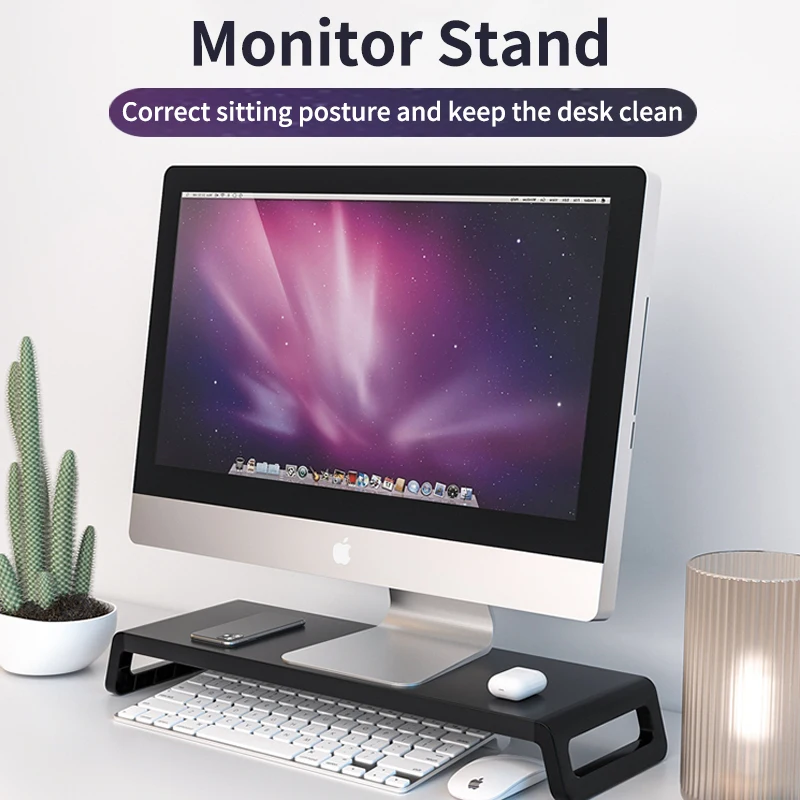 Suporte Universal do Monitor do Computador Suporte do Desktop Organizador do Suporte para o pc Portátil Macbook Casa Escritório