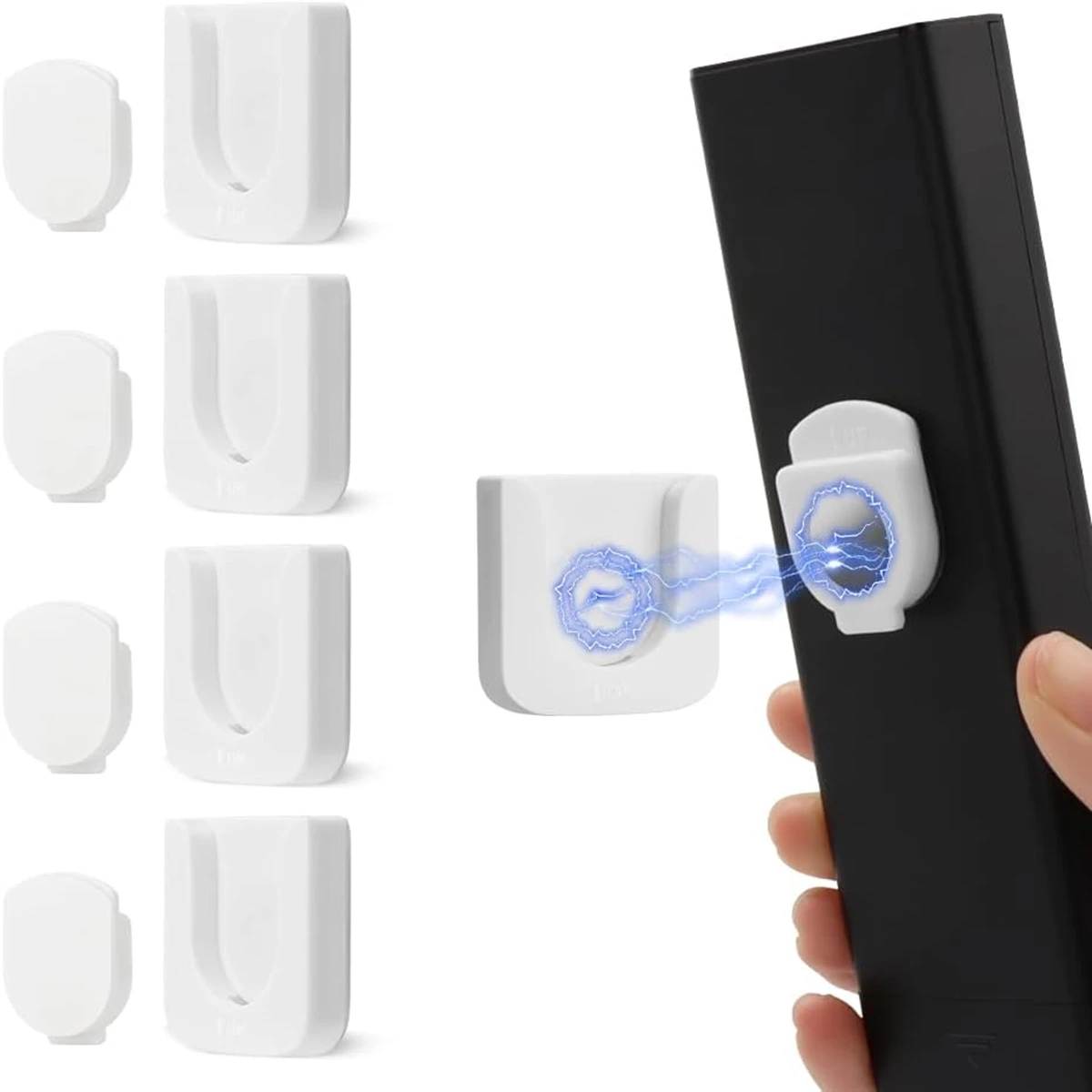 4pcs Strong Magnetic Wall Mount Remote Control Holder Set