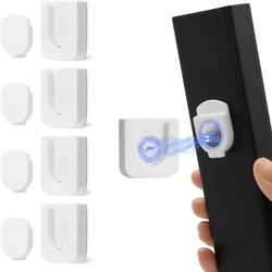 4pcs Strong Magnetic Wall Mount Remote Control Holder Set (White)