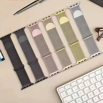 Megnetic strap For Apple watch 9 8 7 41 45mm Ultra 2 49mm Men's Women's Metal Breathable Band For iWatch 6543SE 44 40 42mm Belt 3