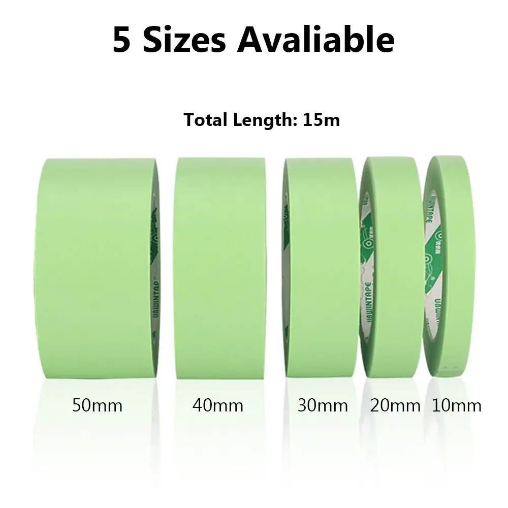 15M High Quality Wall Art No Trace DIY Decoration Masking Tape Washi Tape Latex Paint Separation Weak Viscous