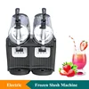 Food Beverage Commercial Slush Machine 5L Fruit Slush Ice Machine 300W Double-Cylinder Frozen Drink Ice Smoothie Machine 1