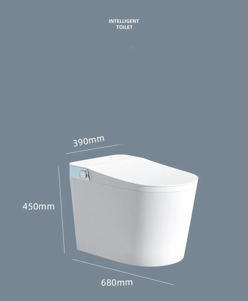 Bathroom Floor Mounted Auto Sensor Flush WC Intelligent Toilet One Piece Smart Toilet Ceramic