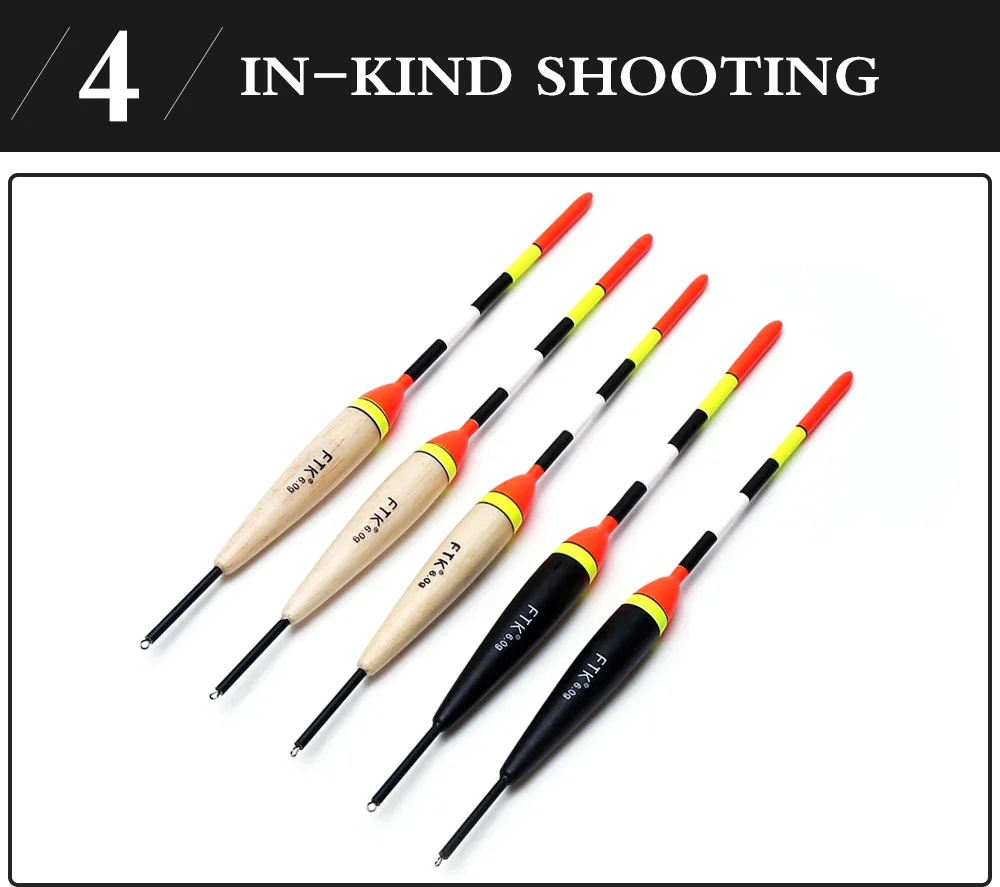 FTK 2g-6g Angeln Float Set 19-23 cm 5 teile/paket Barguzinsky Professionelle Vertikale Boje Zubehör Angeln float Pesca – Detail 6