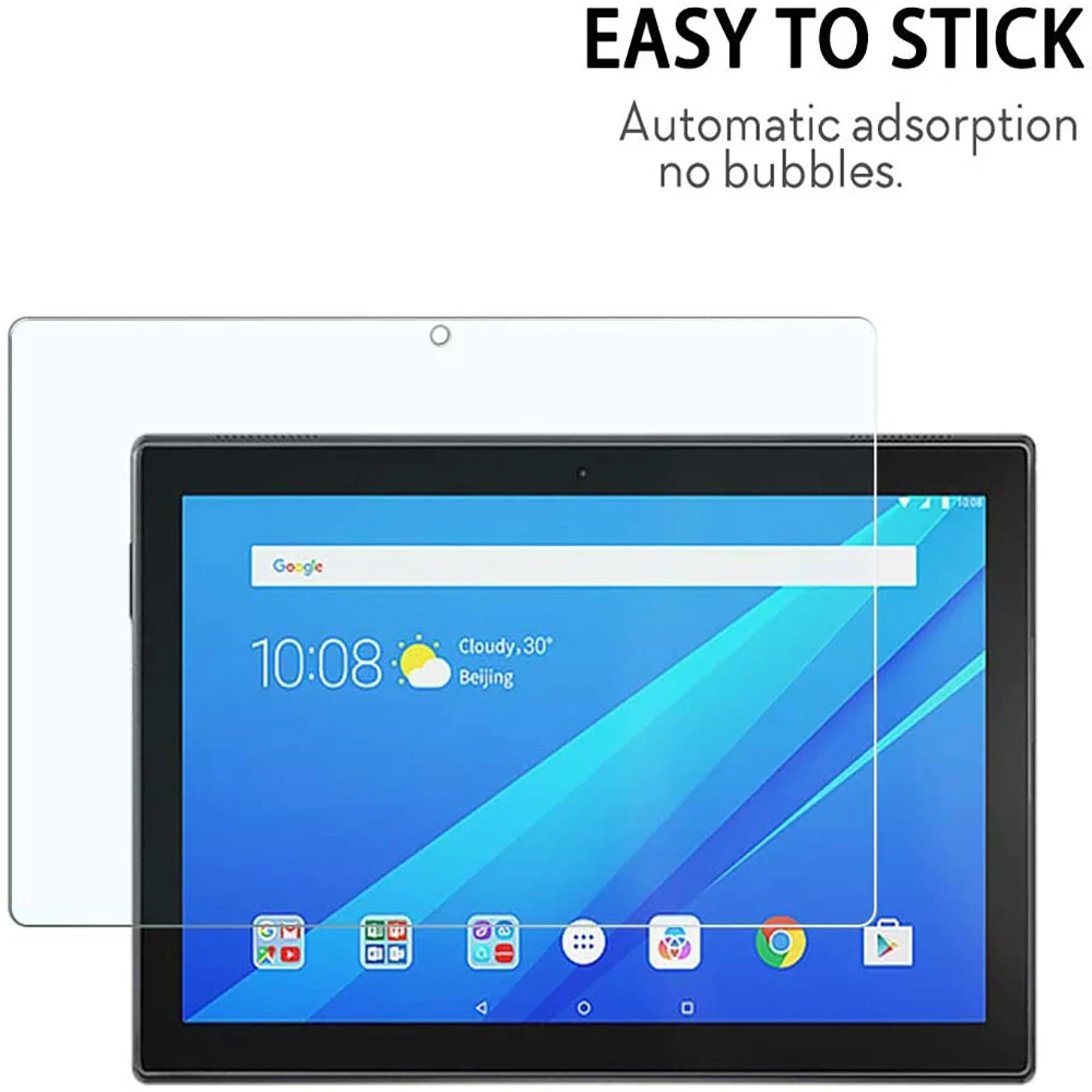 2Pcs Tempered Glass Tablet Screen Protector for Lenovo Tab M10 FHD Plus TB-X606F/TB-X606X 10.3'' Free HD Clear Protective Film