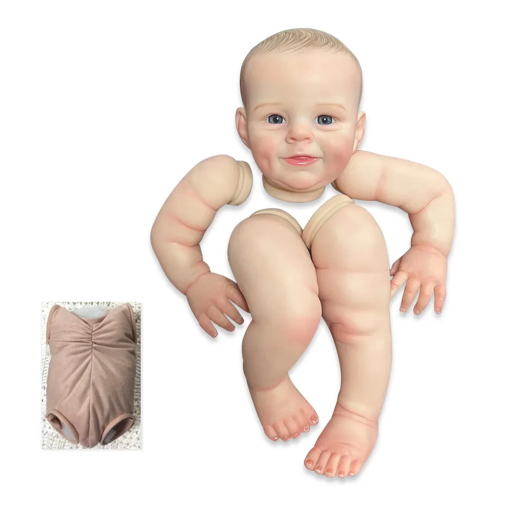 

NPK 22inch Reborn Doll kit Shaya Popular Sweet Face painted Doll kit with cloth body and pacifier