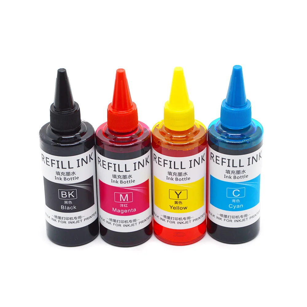 4Pcs 100ML 604XL 232XL Refill Dye Ink for Epson XP2200 XP2205 XP3200 XP3205 XP4200 XP4205 WF2910 WF2930 WF2935 WF2950